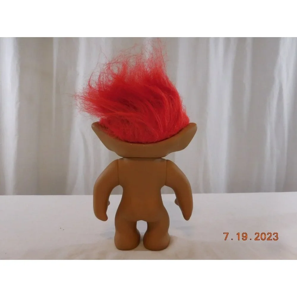 Ace Novelty Treasure Troll 8” Pink‎ Hair  Pink Star Jewel